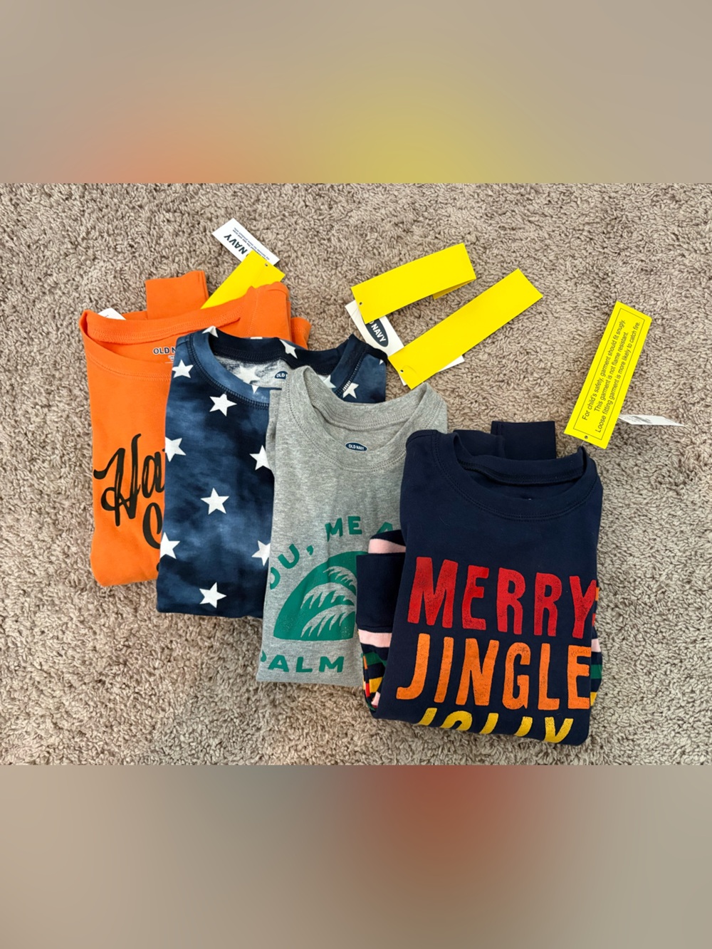 4 pairs NWT Kids Pajamas - Old Navy Medium/8